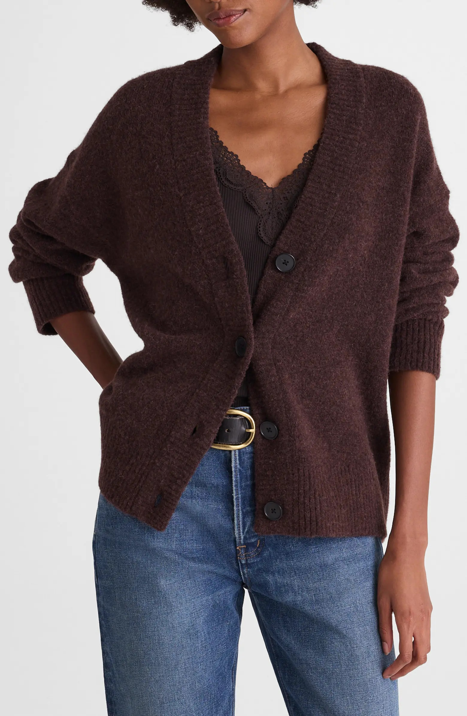 Drop Shoulder V-Neck Cardigan | Nordstrom