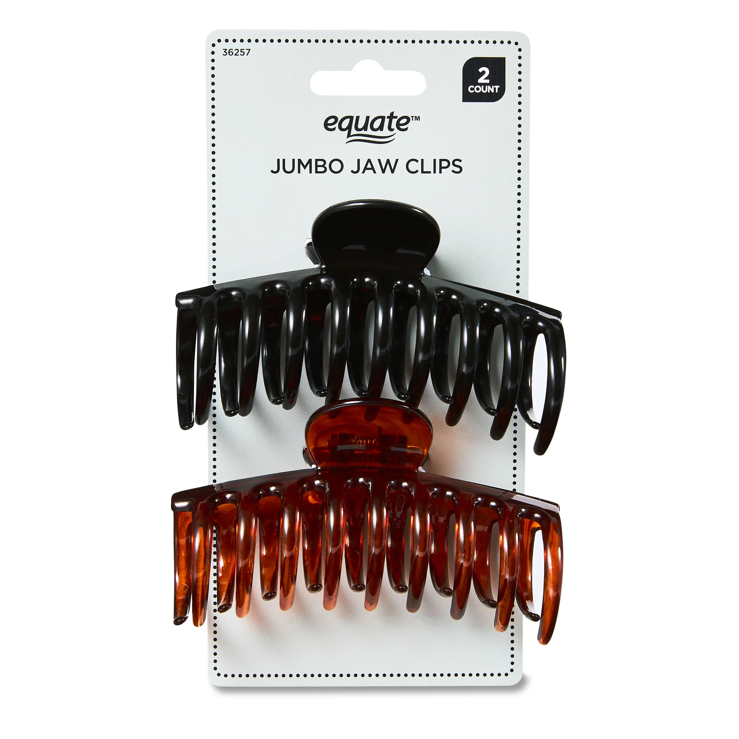 Equate Jumbo Jaw Clips for Long or Thick Hair, 2 Count - Walmart.com | Walmart (US)
