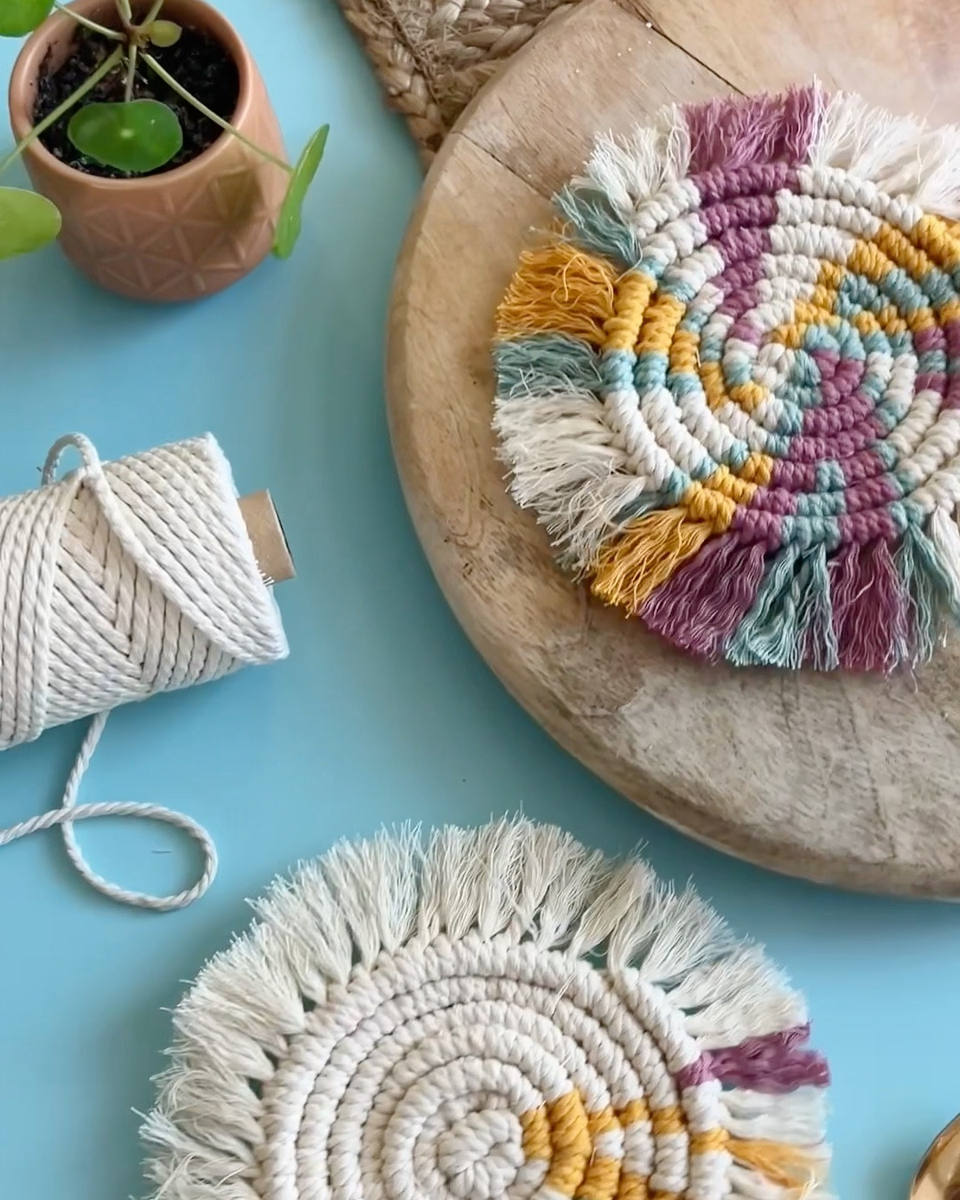 No Sew Macrame Coasters

#LTKVideo #LTKhome