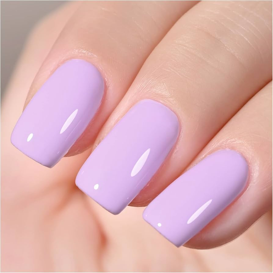 GAOY Pastel Gel Nail Polish, 16ml Light Purple Soak Off UV Light Cure Gel Polish for Spring Summe... | Amazon (US)