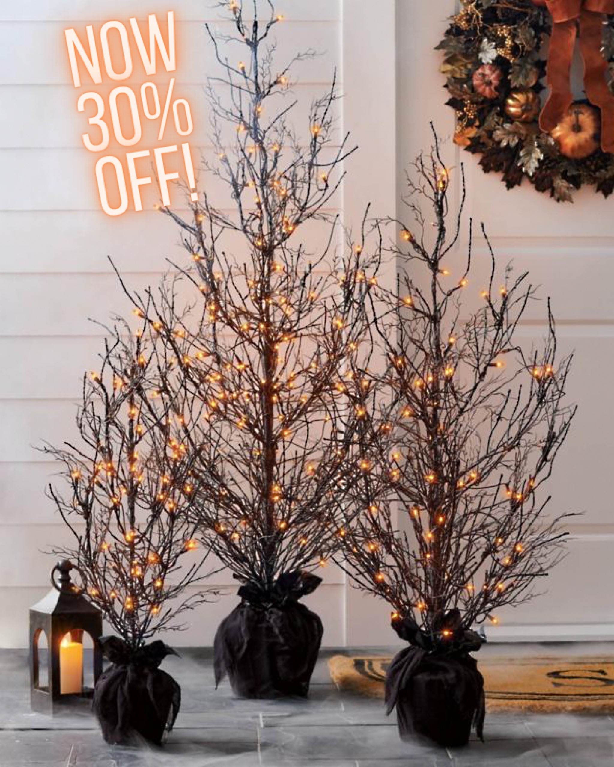🎃SALE 30% OFF🎃 These spooky pre-lit trees are now on sale! These trees are a best seller and come in 3’-6’ sizes. They feature black branches with orange lights and can be used indoor or outdoors. Get them, and many other sale items, while they’re still an amazing price!

#LTKHalloween #LTKsalealert #LTKhome