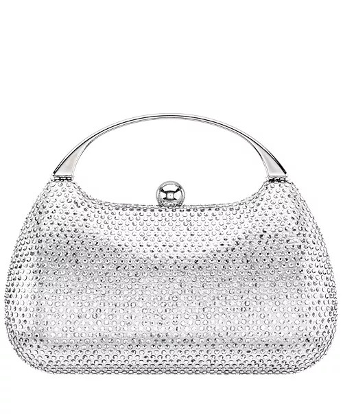 Crystal Minaudiere with Metal Handle | Macy's