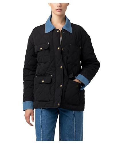 Blank NYC Womens Quilted Jacket Barn Charm Small | Amazon (US)