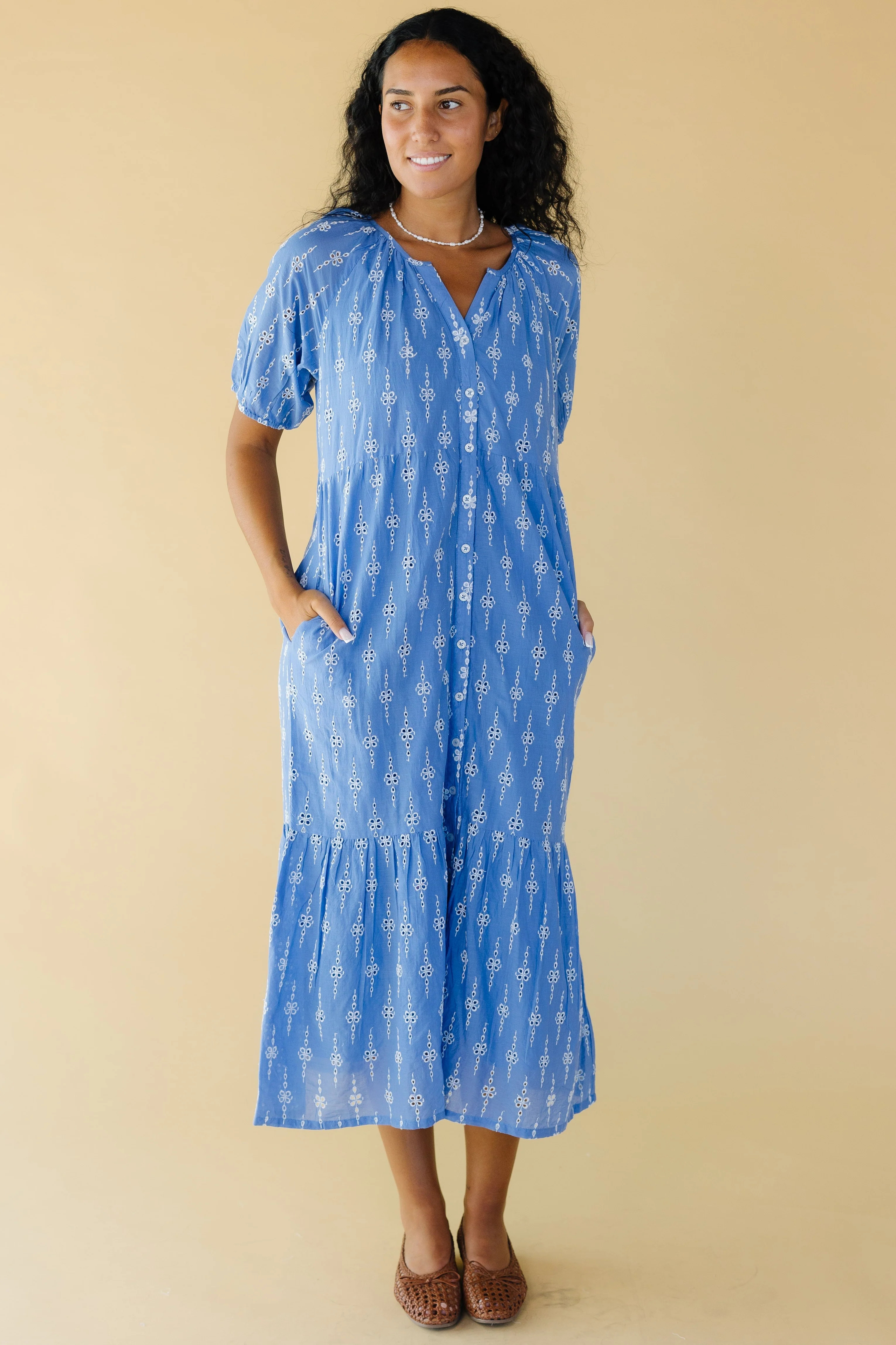 Modest Citrus Cami Button Down Midi Dress | Called To Surf