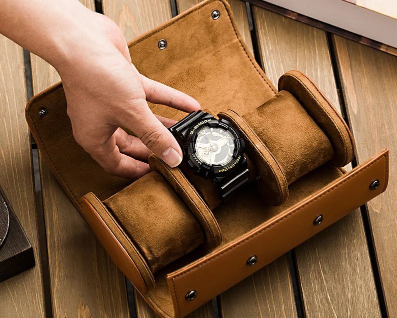 Handmade Watch Storage Box-travel Watch Roll Case-leather | Etsy | Etsy (US)