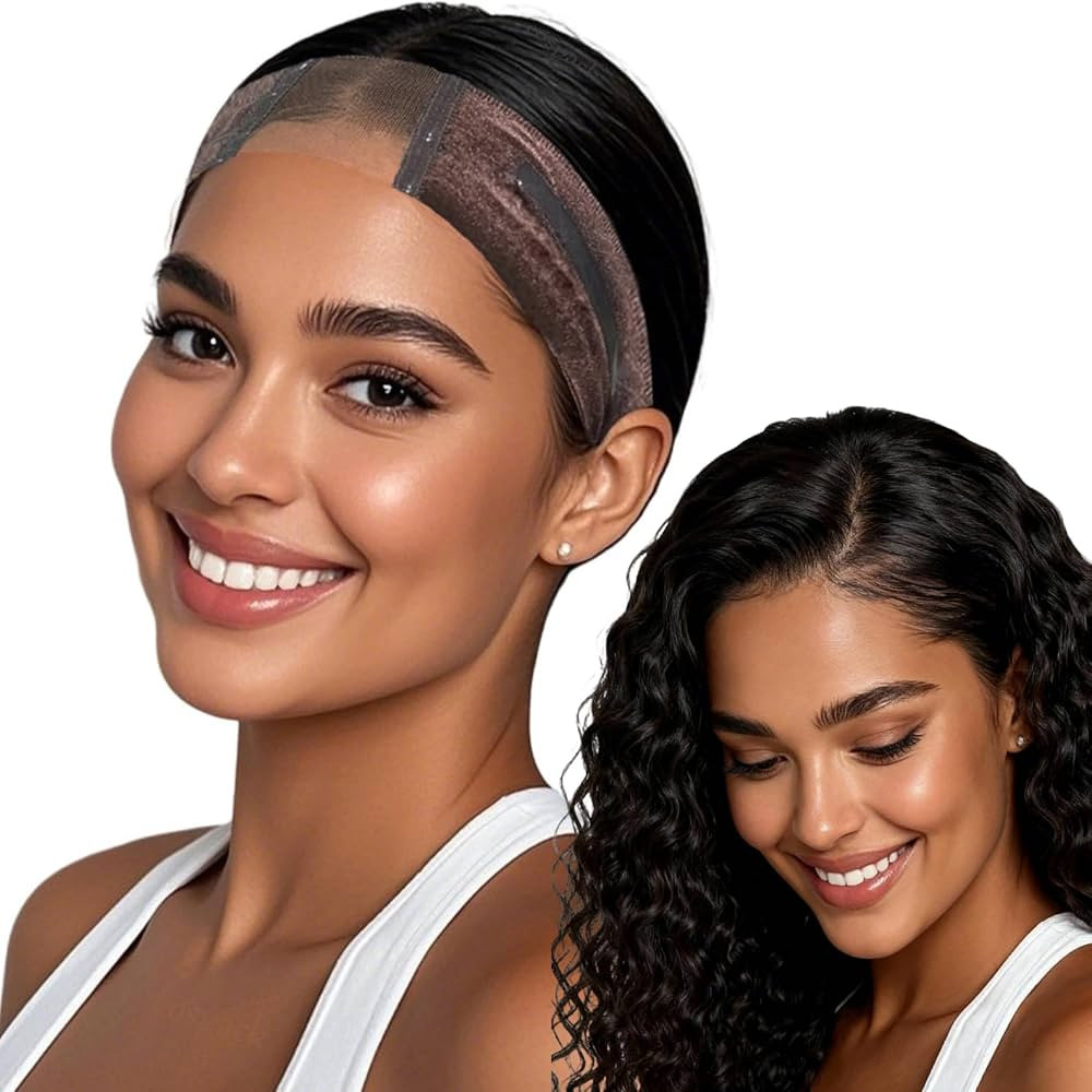 Cospack Wig Grip Band Women: Adjustable Silicone Non-Slip Wig Gripper with Middle Lace Part & Ear... | Amazon (US)