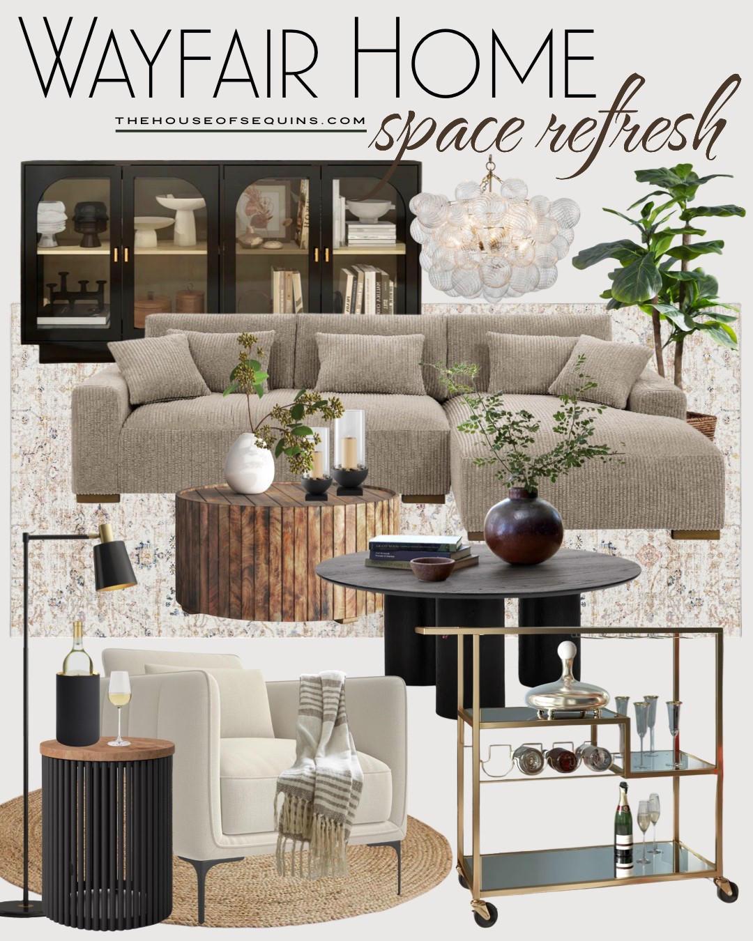 Shop Wayfair home finds! Living room refresh, console table, storage cabinet, sideboard,  chaise sofa, accent chair, coffee table, side table, floor lamp, chandelier, bar cart, throw blanket, potted faux plant and more! 

https://liketk.it/5bZ8i #ltkhome #ltkfindsunder100 #ltksalealert