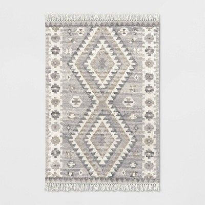 Sedwick Geometric Medallion Hand Tufted Wool Rug Cream - Threshold™ | Target