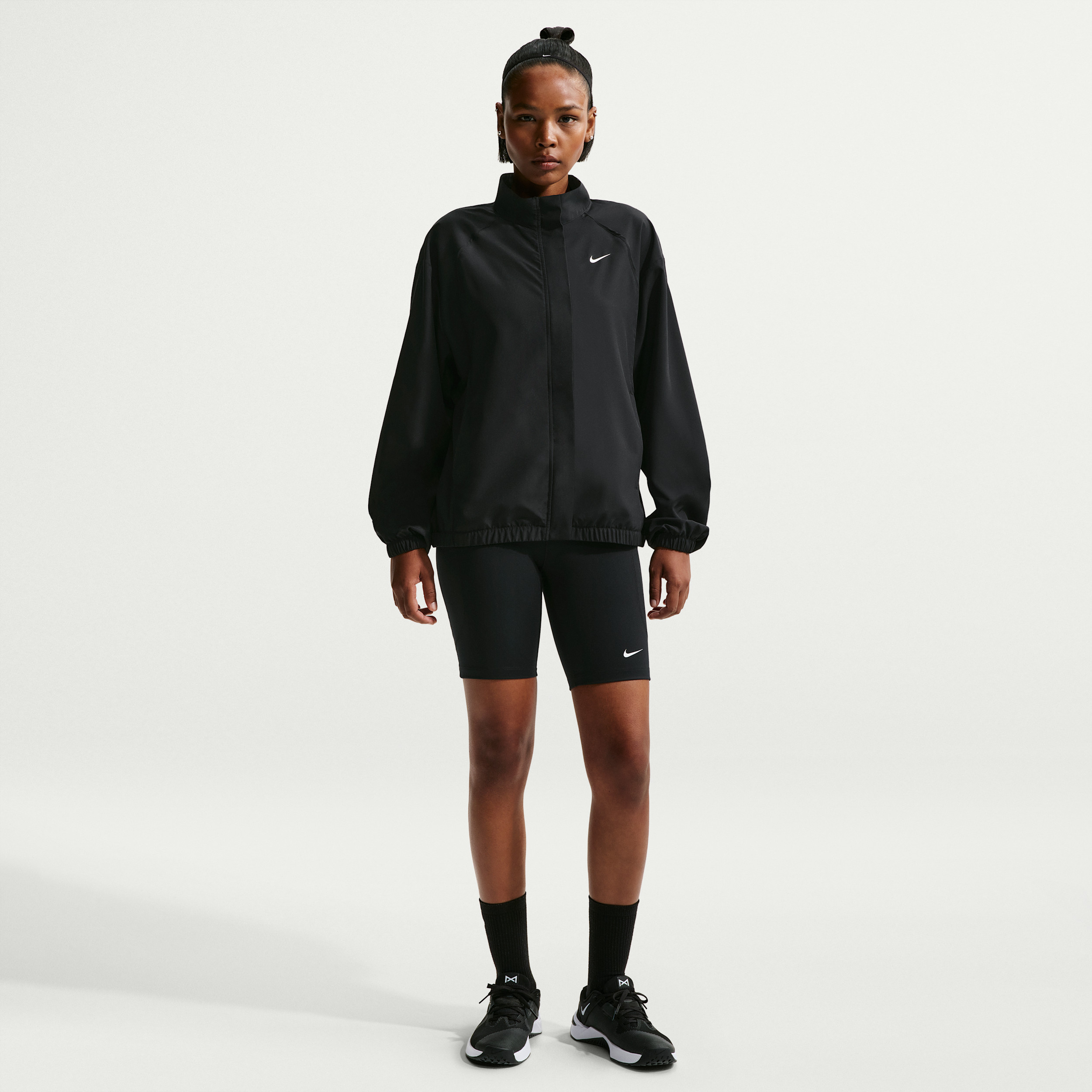 Nike Women's One High-Waisted 8" Biker Shorts with Pockets in Black | FZ6758-013 | Nike (US)
