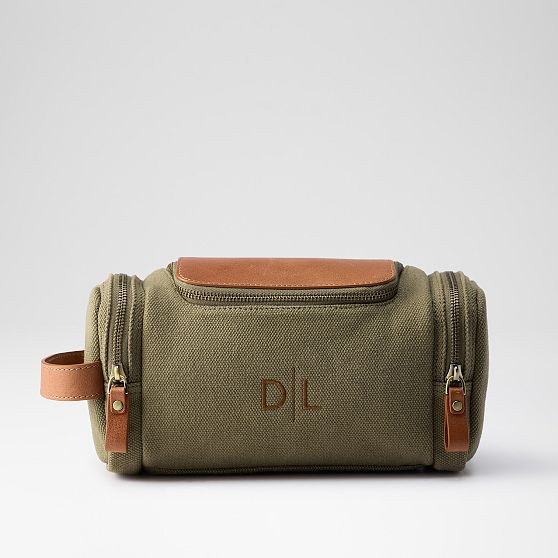 Graham Canvas and Leather Travel Pouch | Mark and Graham