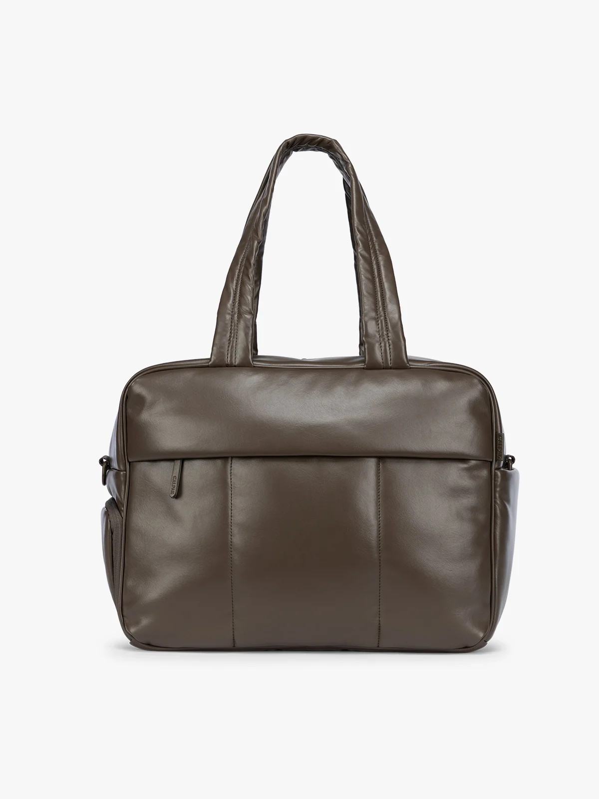 Luka Duffel in Vegan Leather in Mushroom | CALPAK
