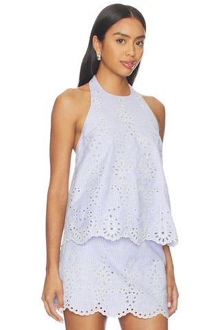 HEMANT AND NANDITA Halter Neck Top in Stripes from Revolve.com | Revolve Clothing (Global)