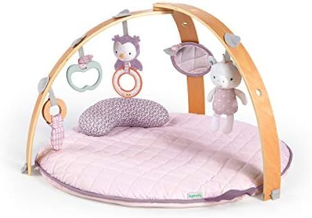 Ingenuity Cozy Spot Reversible Duvet Activity Gym & Play Mat with Wooden Toy bar - Calla, Ages Newbo | Amazon (US)