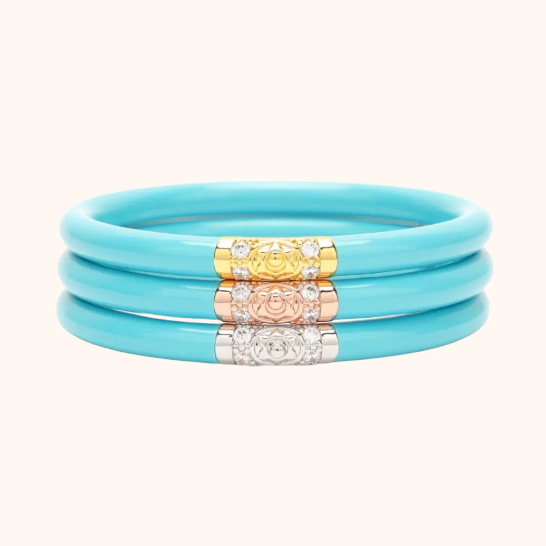 Turquoise Three Kings All Weather Bangles® (AWB®) - Turquoise | BuDhaGirl