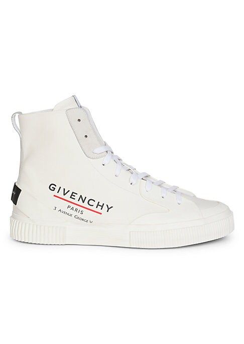 Givenchy Men's Tennis Light High-Top Canvas Sneakers - White - Size 40 (7) | Saks Fifth Avenue