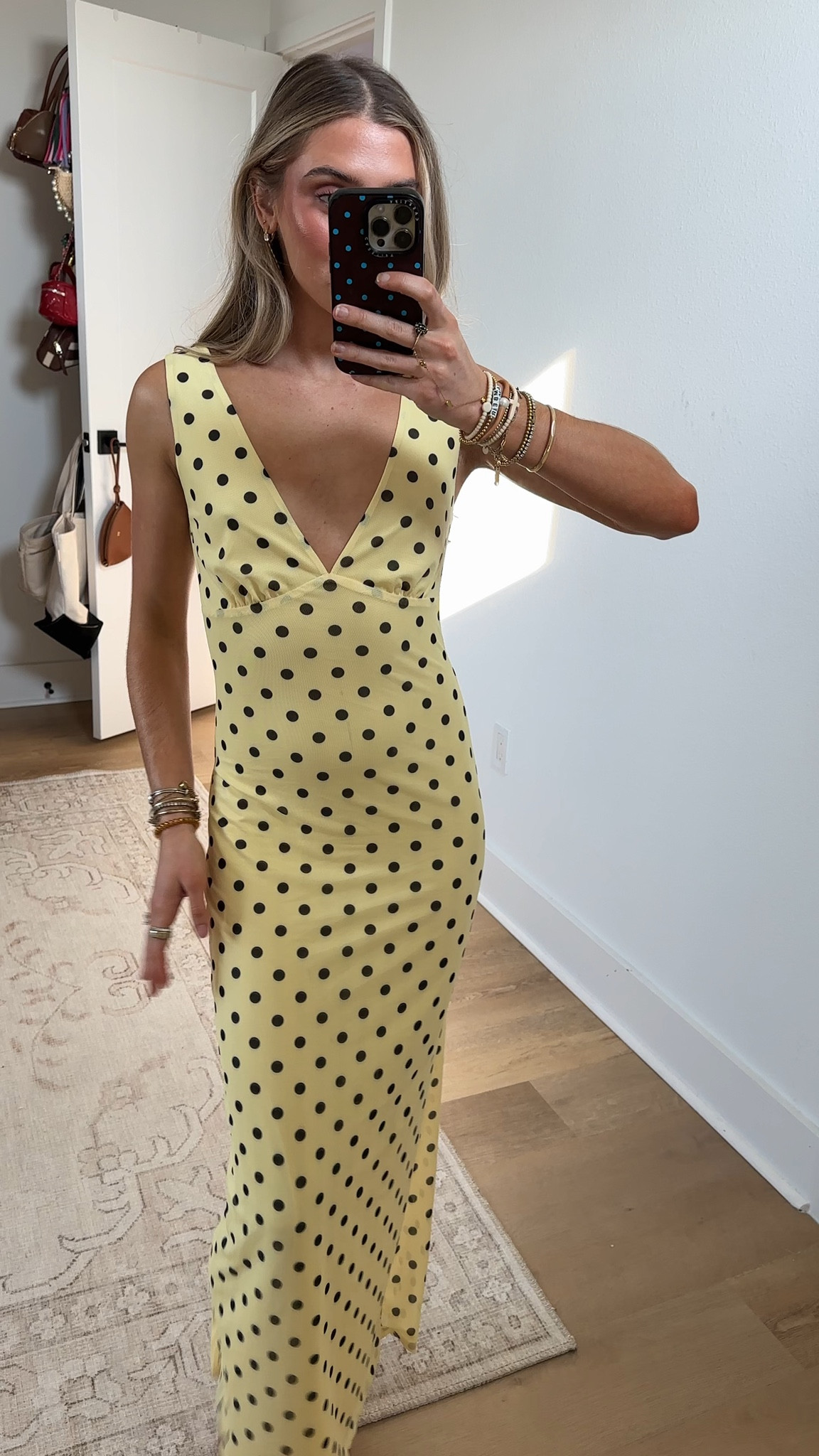 Amazon size small Wenrine Womens Summer Polka Dot Maxi Dress Mesh Wedding Guest Bodycon Sexy V Neck Sleeveless Party Dresses

#LTKootd #LTKSaleAlert #LTKWedding