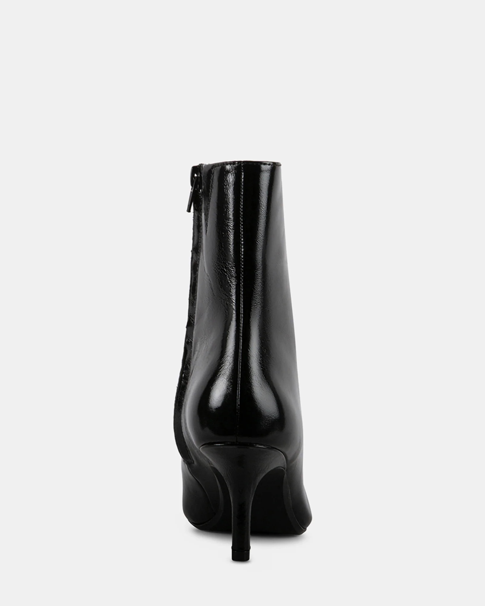 ALSTON Black Leather Pointy Toe Booties | Women's Designer Boots | Steve Madden (Canada)
