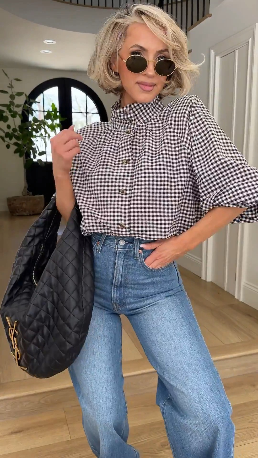 Easy early fall look 😎 the perfect transitional lightweight jacket! 

The shoulder pads are super easy to use. They have a little Velcro strip that you put your bra strap between! 

Jeans 27x30
Jacket small

#LTKgrwm #LTKootd #LTKU