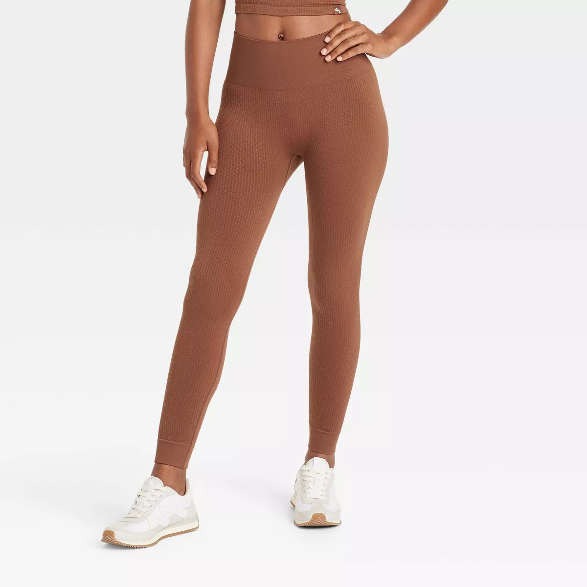 Women's Seamless Textured High-Rise 7/8 Leggings - JoyLab™ | Target