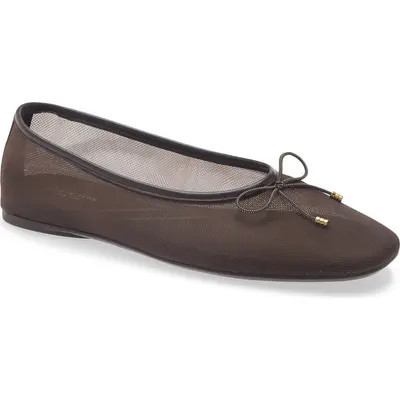 rag & bone Poppi Ballet Flat (Women)  in Black Mesh at Nordstrom, Size 6Us | Nordstrom