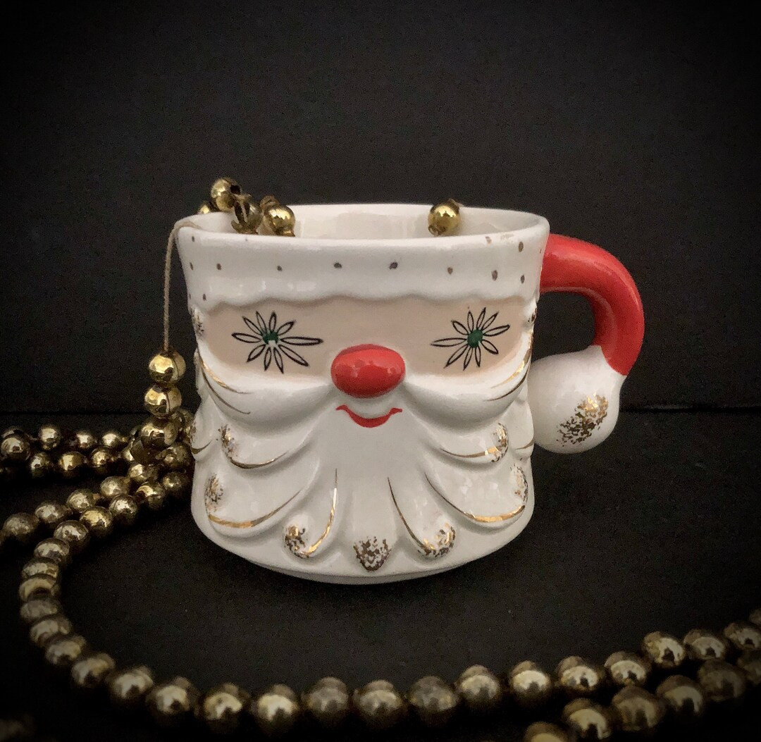 Holt Howard Vintage Christmas Starry Eyed Santa Mug MCM midcentury | Etsy (US)