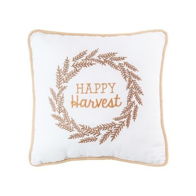 C&F Home Happy Harvest Embroidered Fall Small/Petite Accent Pillow, 10" x 10" | Target