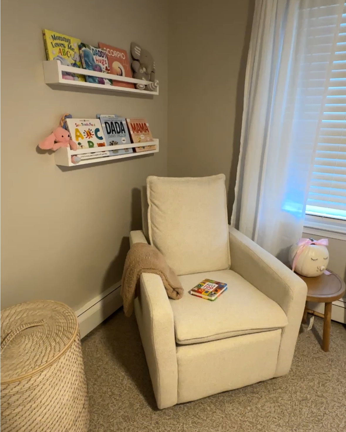 My favorite corner of the nursery! #Nursery #NurseryDecor #NurseryBookshelf #NurseryGlider 

#LTKSaleAlert #LTKBaby #LTKBump