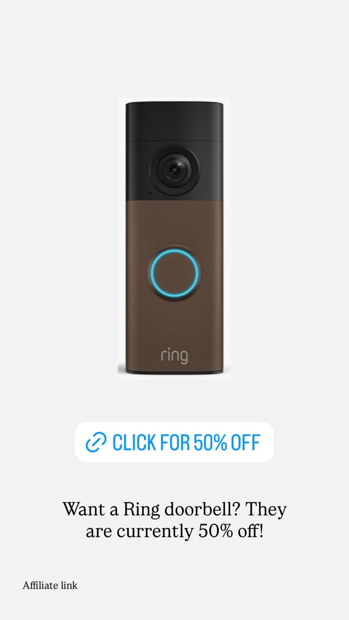 Want a Ring doorbell? They are currently 50% off!  

#primeday

#LTKSaleAlert #LTKHome #LTKstorytime