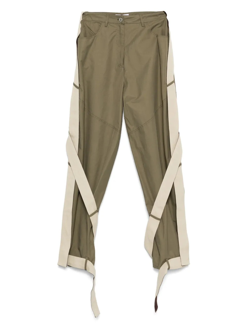 The Attico multi-string Trousers | Green | FARFETCH | Farfetch Global