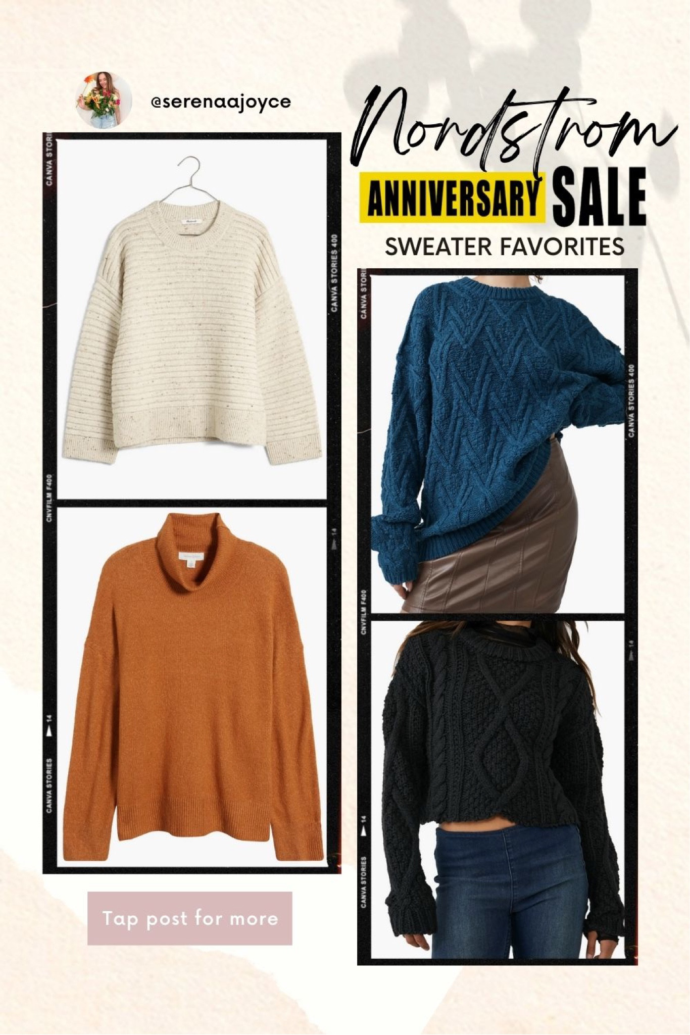 Nordstrom anniversary sale fall favorite sweaters! I ordered the blue cable knit sweater and the black cropped sweater. I have the other 2 and love them! The only one I suggest sizing down is in the blue one.

Nsale, nordstrom sale, nordstrom anniversary sale, Nsale 2023

#LTKU #LTKSeasonal #LTKunder50 #LTKunder100 #LTKFind #LTKstyletip #LTKsalealert

#LTKxNSale