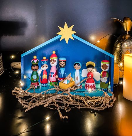 Cutest Christmas colorful nativity from Target 
Wood nativity, Christmas decor, battery Christmas lights, battery candles
Amazon

#LTKSeasonal #LTKHoliday #LTKunder50