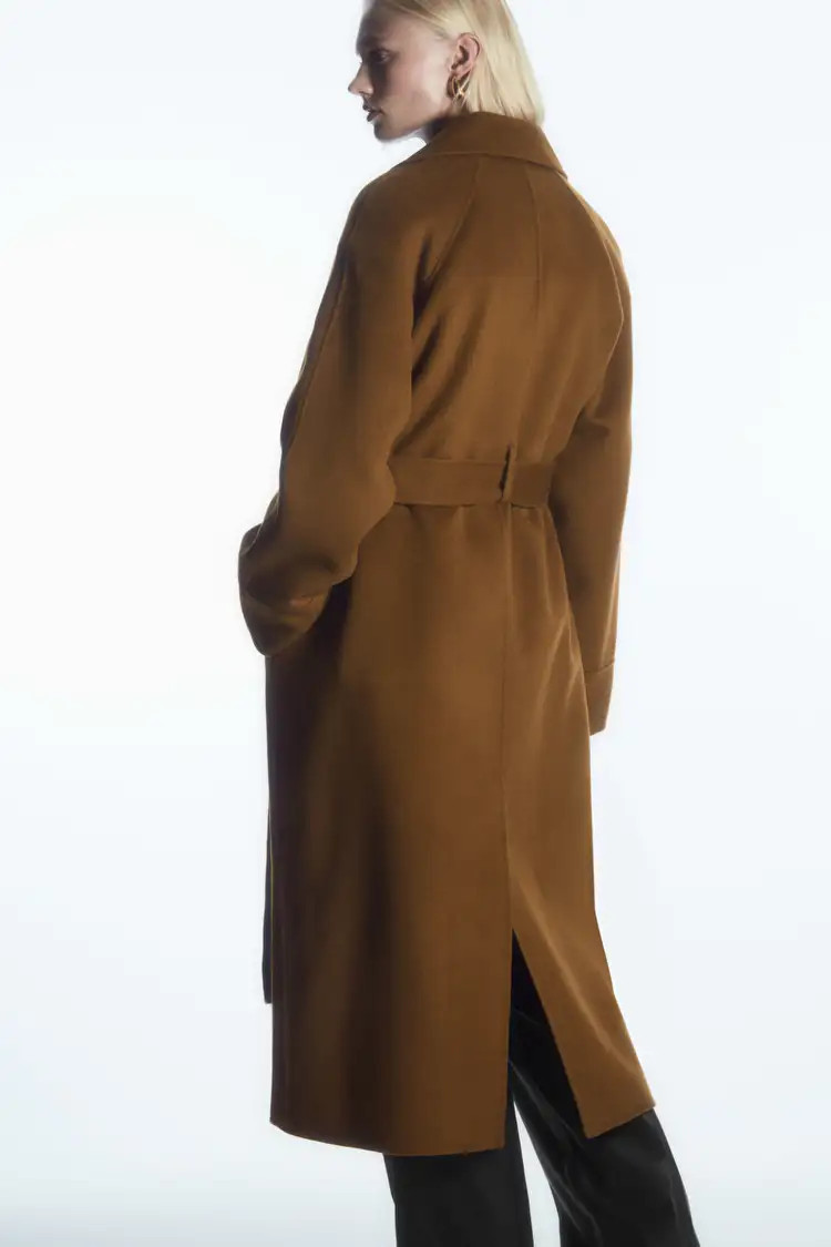 BELTED DOUBLE-FACED WOOL COAT | COS UK