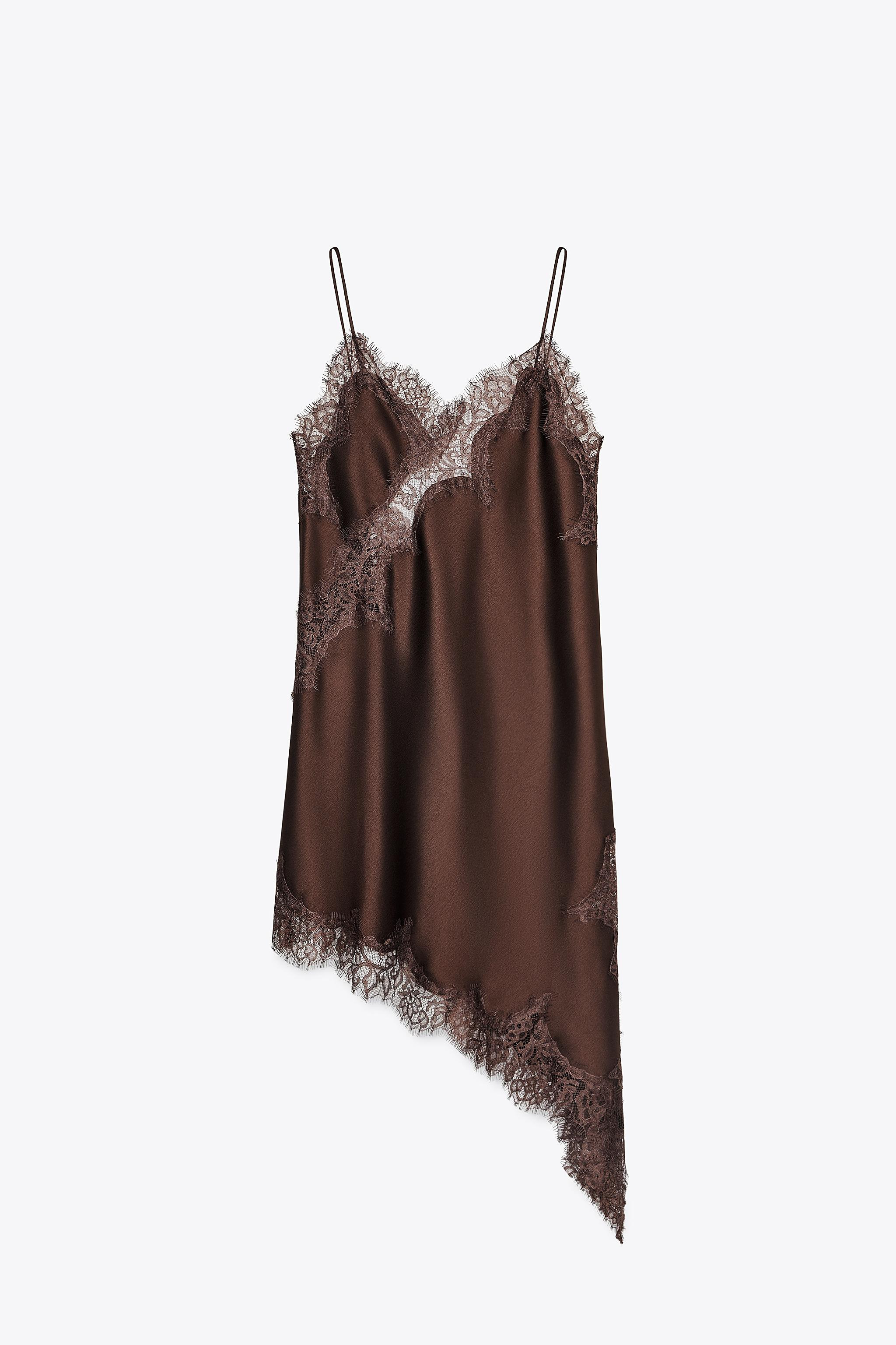 ASYMMETRIC LACE DRESS ZW COLLECTION | Zara UK