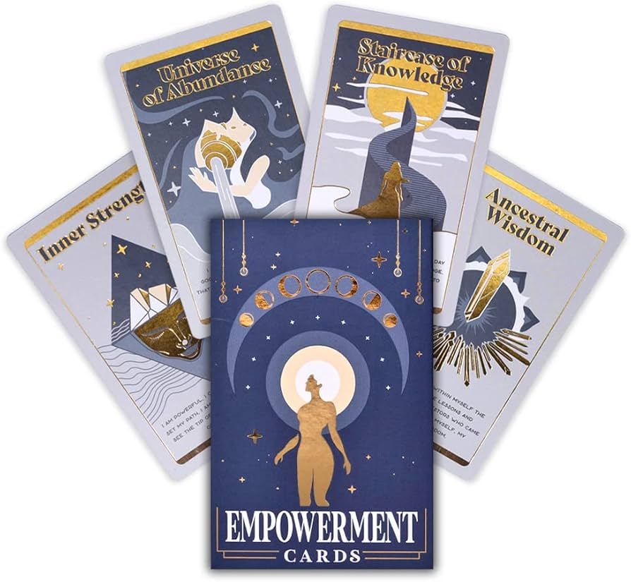 PURPLE CANYON Empowerment Cards | Deck of 52 Motivational Cards for Self-Care | Perfect Meditatio... | Amazon (US)