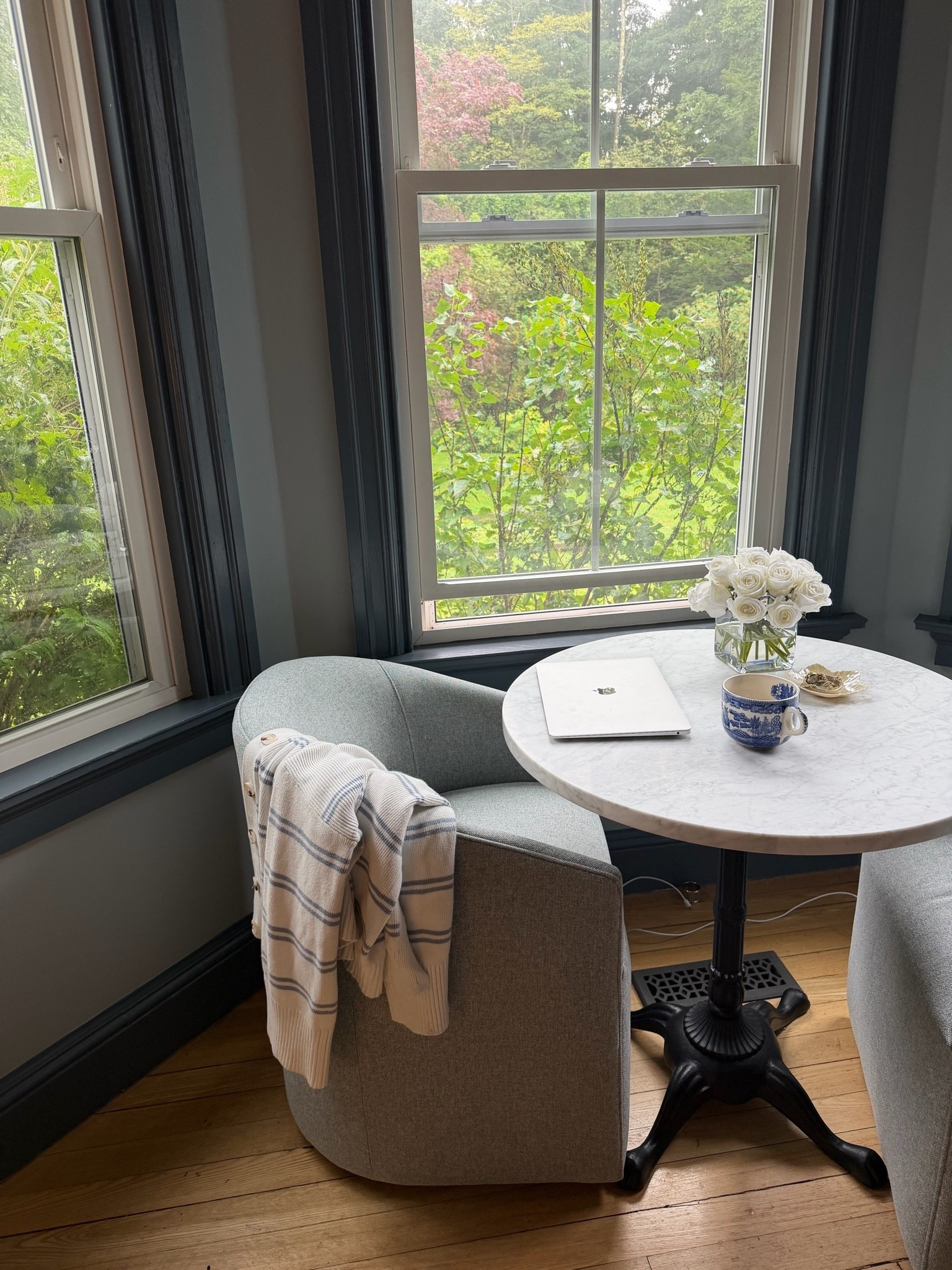 Current work station, pottery barn chairs and marble bistro table

#LTKHome