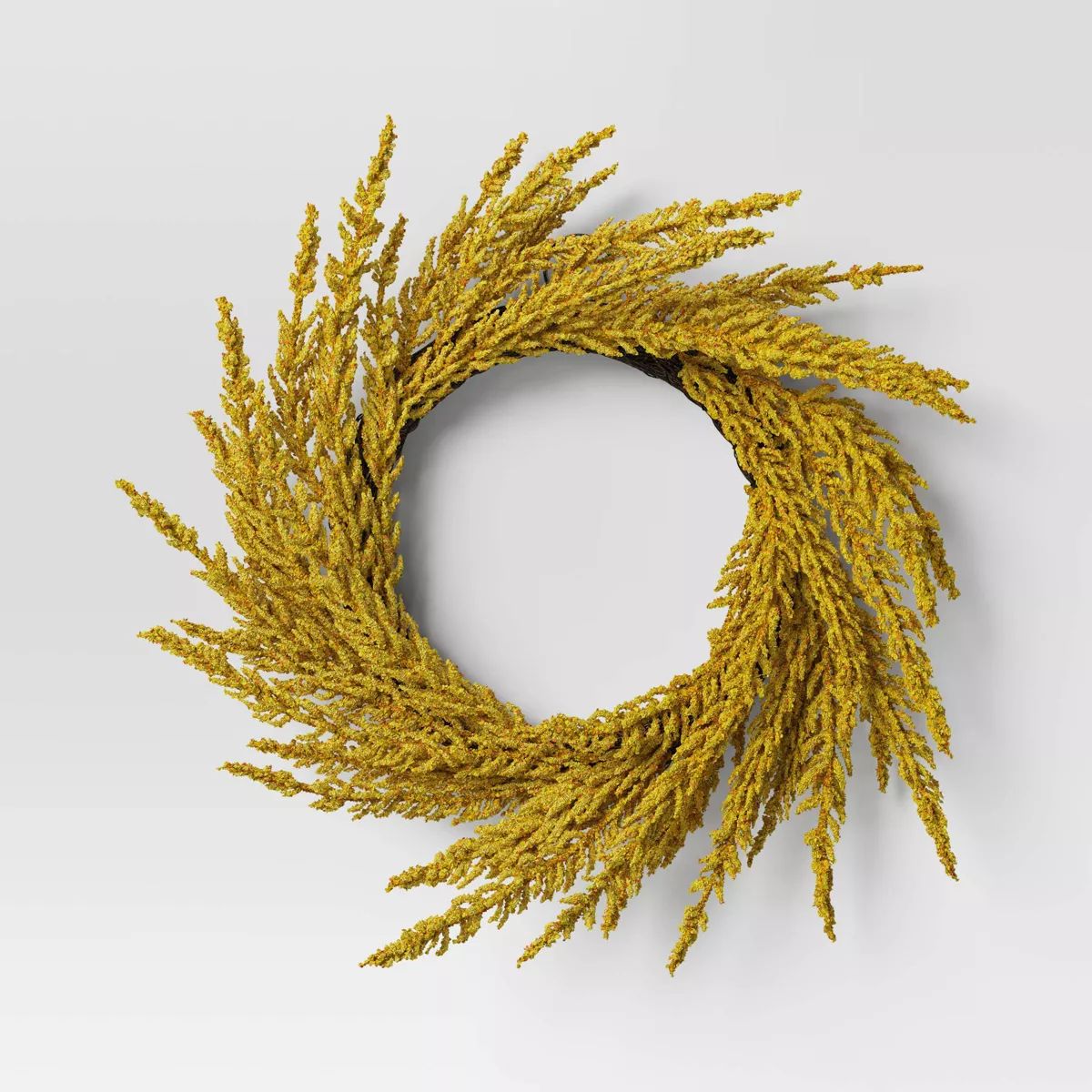 3.5" Goldenrod Artificial Fall Wreath Yellow - Threshold™ | Target