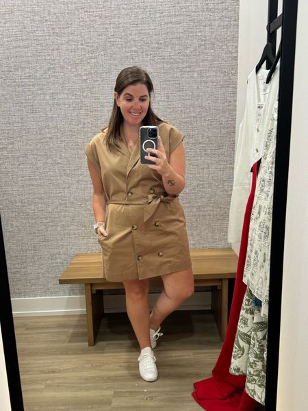 It’s giving trench coat gives, but in dress form! This Abercrombie dress runs TTS, the fabric is lovely, it only comes in this color option, it is 20% off and you get an additional 15% off with the code in the LTK app! 

#LTKStyleTip #LTKSaleAlert