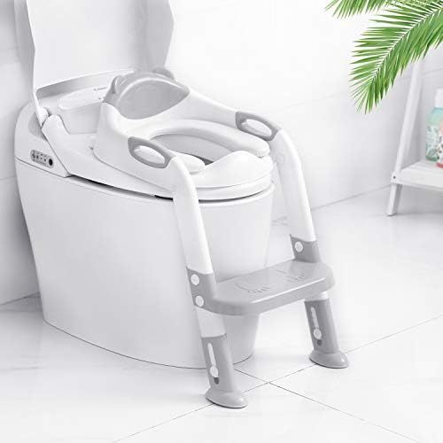 Victostar Potty Training Seat with Step Stool Ladder, Foldable Potty Training Toilet for Kids Boy... | Amazon (US)