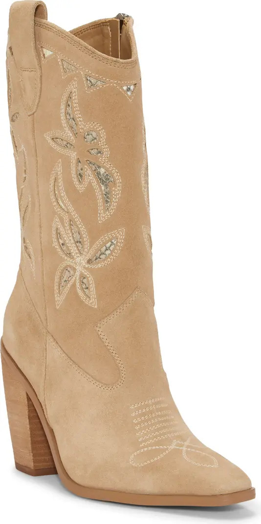 Alisah Square Toe Western Boot (Women) | Nordstrom