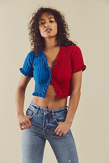 Colorblock Cardi | Free People (Global - UK&FR Excluded)