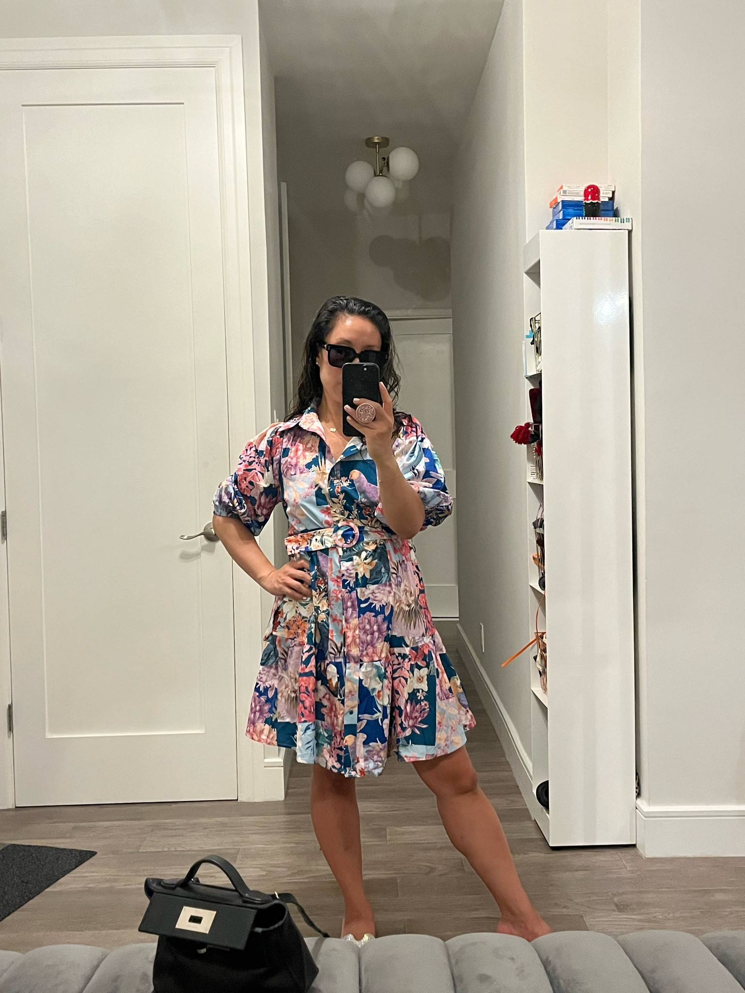 Floral dress. I’m wearing a small. It’s a little longer than I like. Love the print. Fabric is ok.

#LTKShoeCrush #LTKItBag #LTKTravel