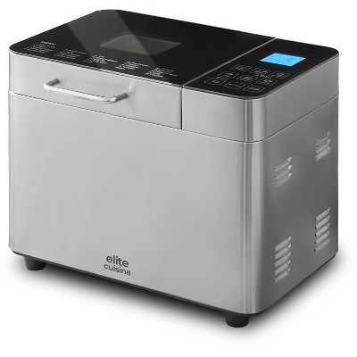 Elite Cuisine Stainless Steel Bread Machine Maker with Eco Ceramic Pan & 24 Pre-Set Functions | Target