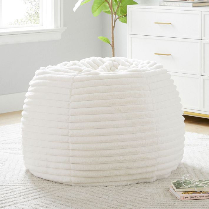 Channel Cloud Ivory Bean Bag Chair | Pottery Barn Teen