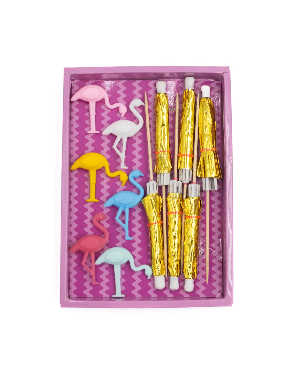 Flock & Flamingle Drink Stirrers Set | Packed Party