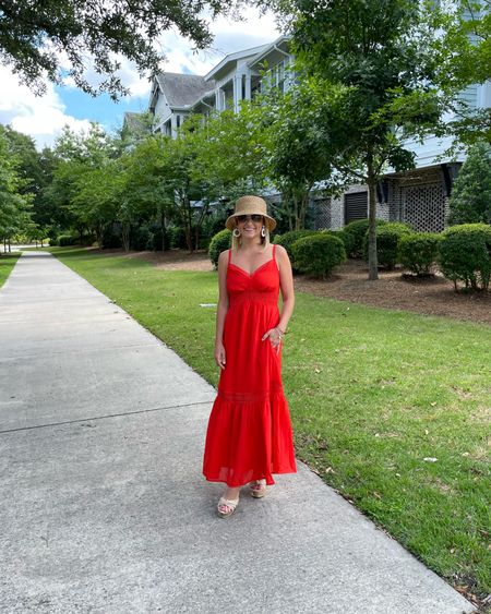 Prettiest little red dress. @walmartfashion #walmartpartner #walmartfashion 