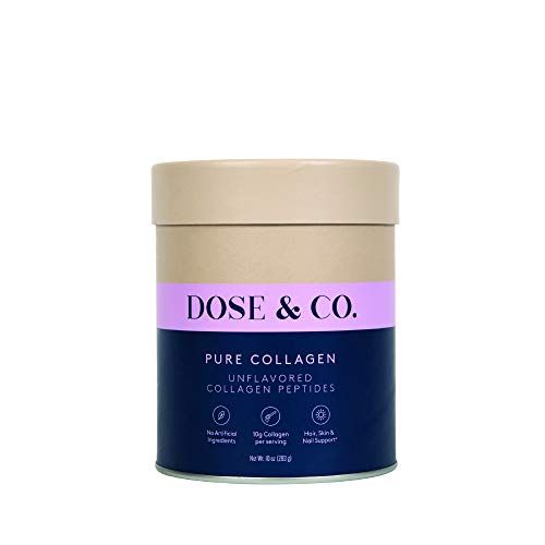 Dose & Co Pure Collagen Powder Unflavored 10oz (283g) – Hydrolyzed Collagen Peptides Supplement - No | Amazon (US)