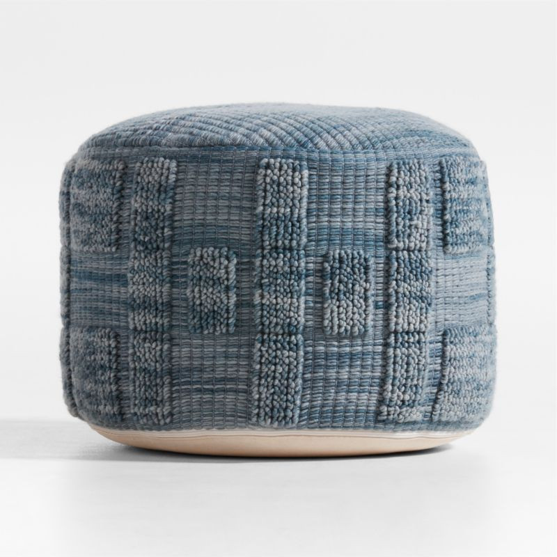 Zio Slate Blue Kids Pouf + Reviews | Crate & Kids | Crate & Barrel