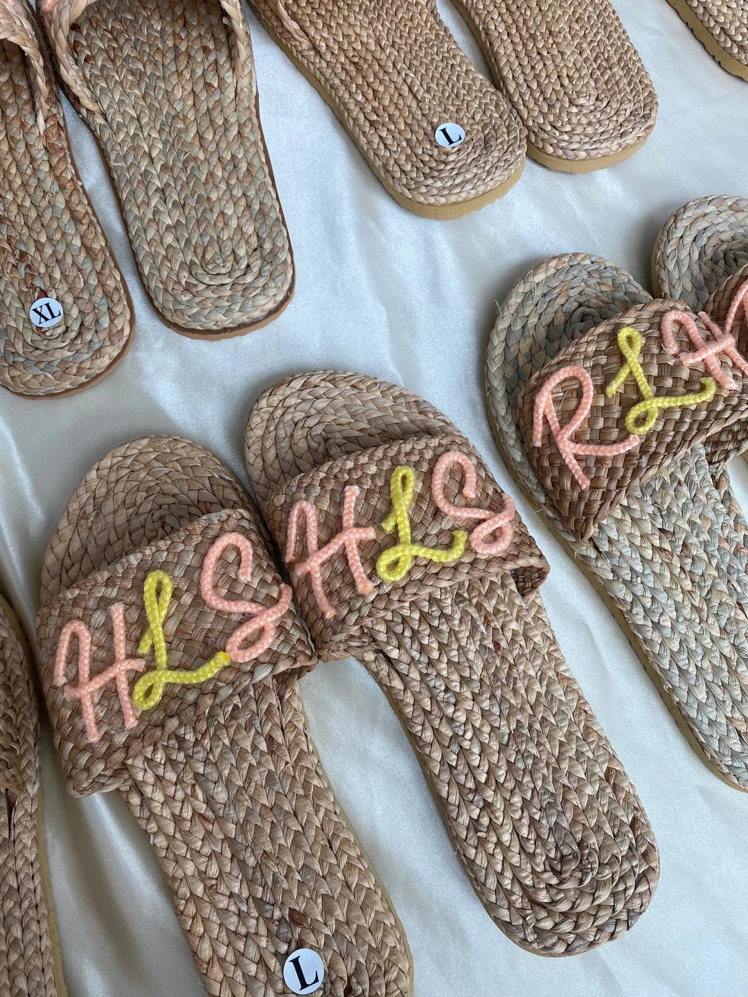 Bespoke Personalized Bridal Sandals / Bridesmaids Proposal Slipper / Wedding Bachelorette Party /... | Etsy (US)