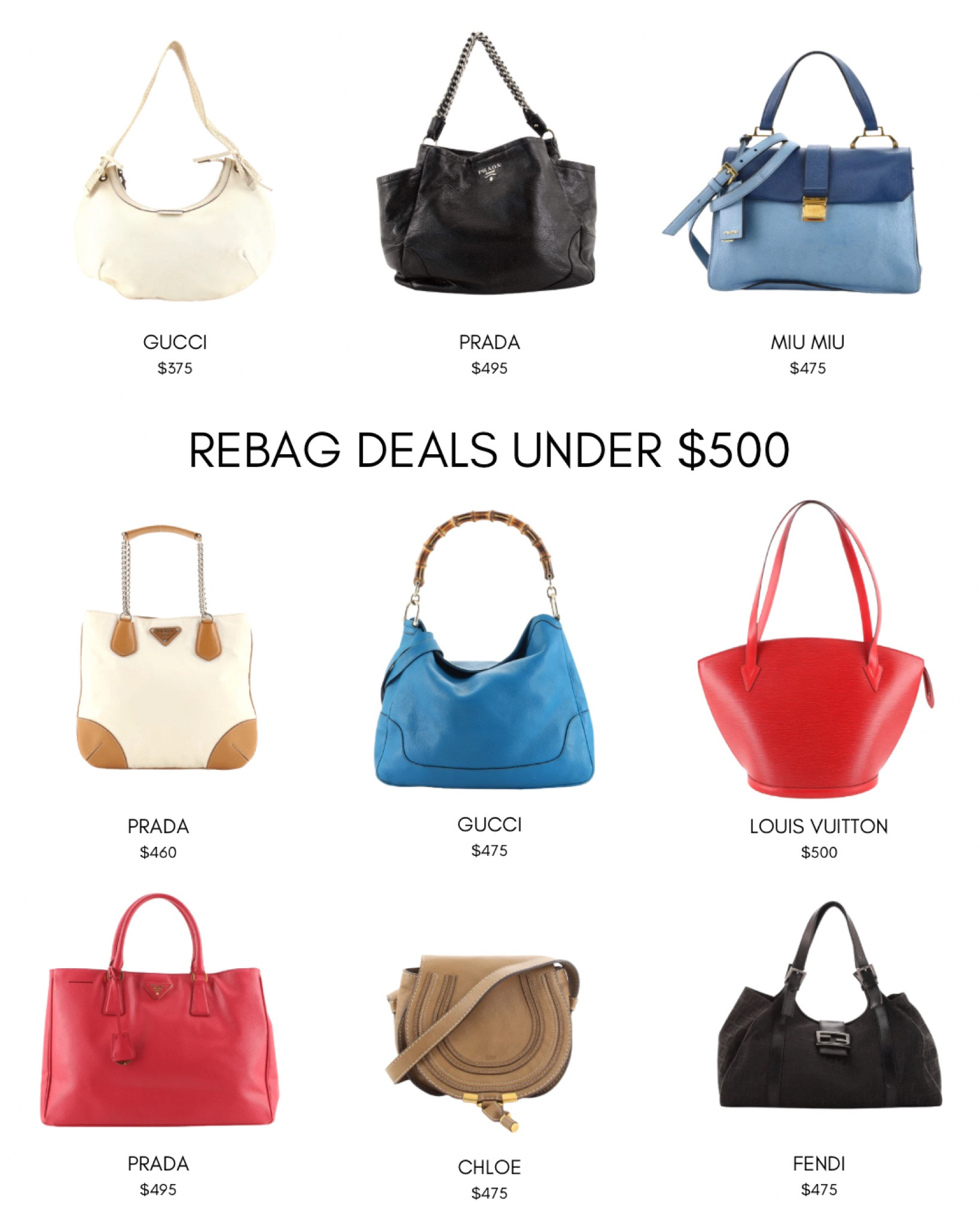 Rebag Deals: Designer Purses Under $500

Gucci Prada Miu Miu Louis Vuitton Chloe Fendi

#TRR #therealreal #handbags #designerhandbags #designer #ltkdesigner #purses #purse #handbag #designerbags #gucci #rebag #prada #miumiu #lv #louisvuitton #chloe #fendi

#LTKFind #LTKstyletip