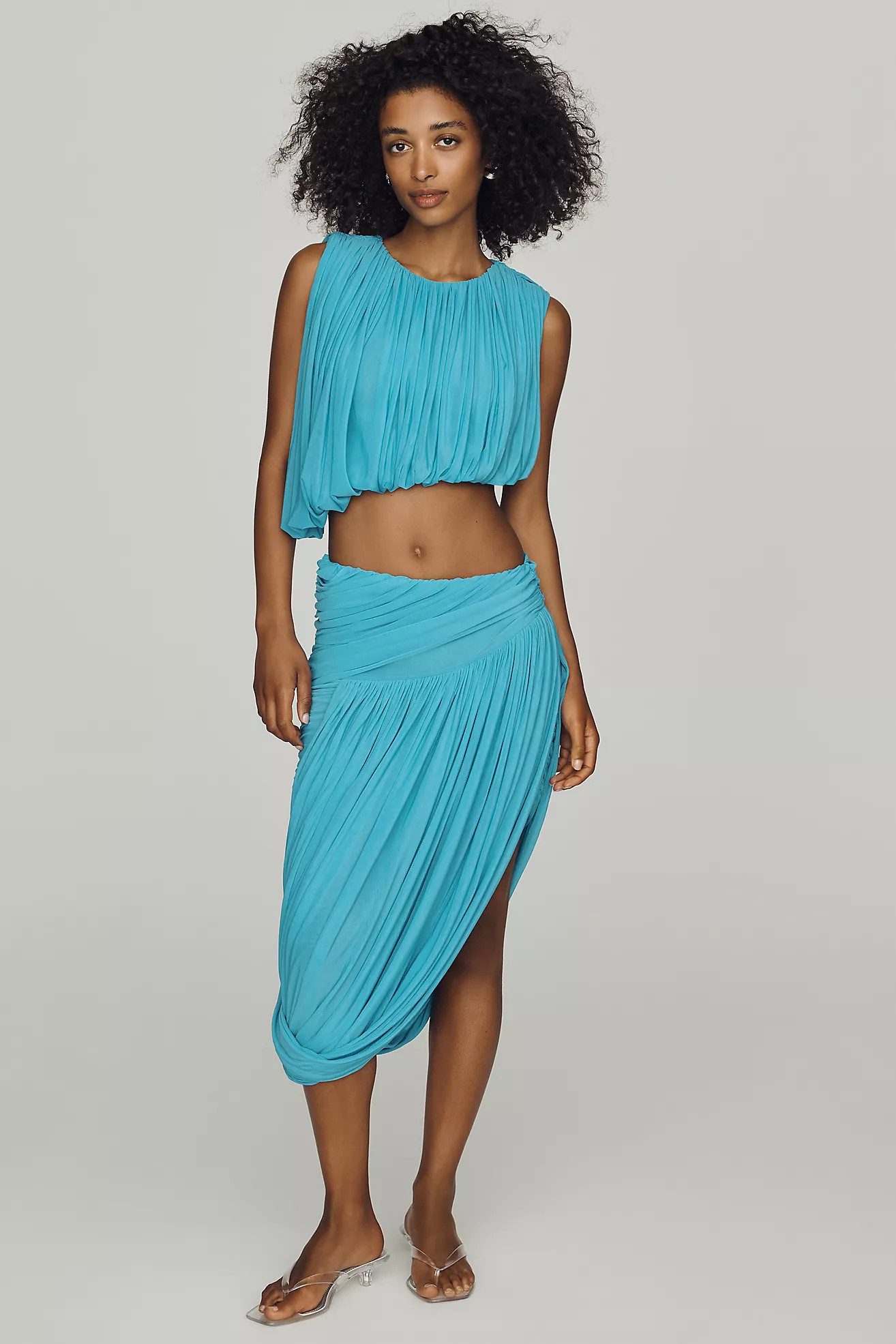 Ronny Kobo Chelly Bubble-Hem Top | Anthropologie (US)